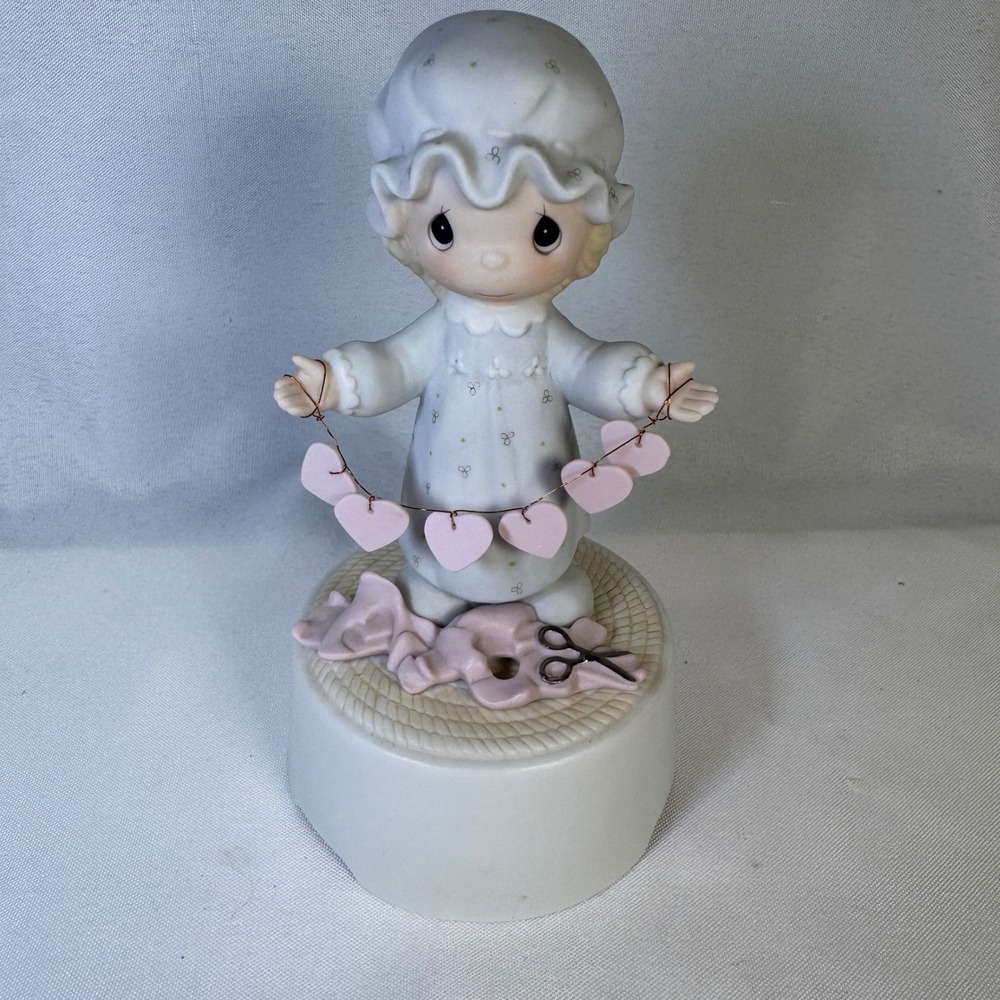 Precious Moments 112577 You Have Touched So Many Hearts Musical Figurine 1987